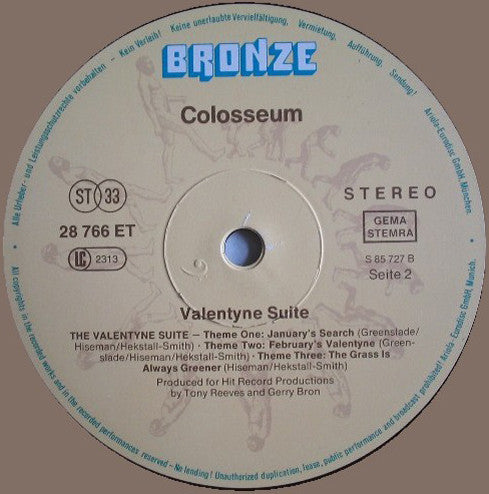 Colosseum : Valentyne Suite (LP, Album, RE)