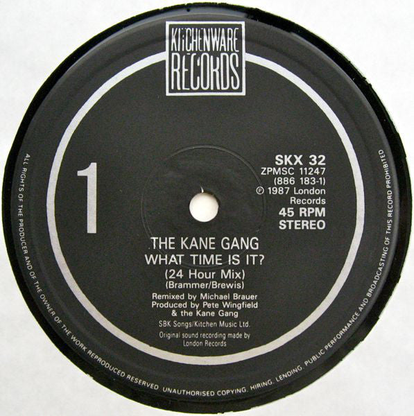 The Kane Gang : What Time Is It? (12")