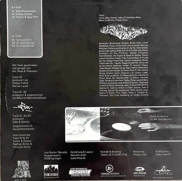 Aufnahmezustand feat. DJ MK One* : Aufnahmezustand (12")