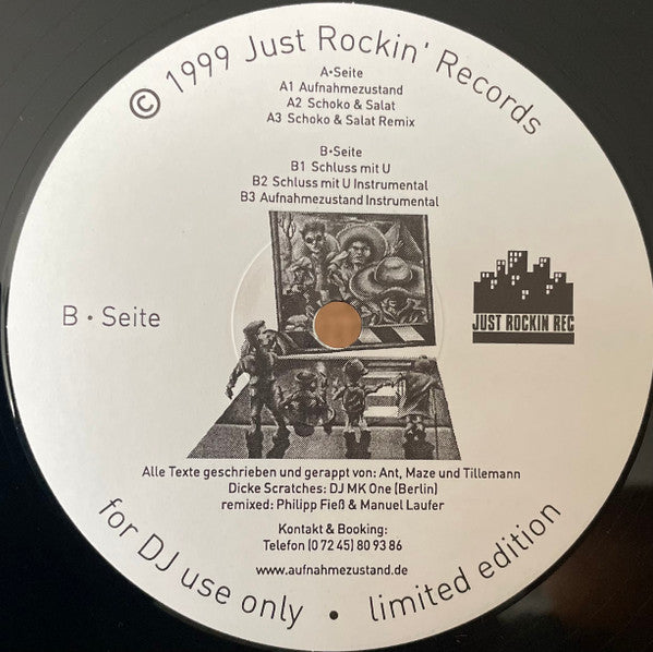 Aufnahmezustand feat. DJ MK One* : Aufnahmezustand (12")