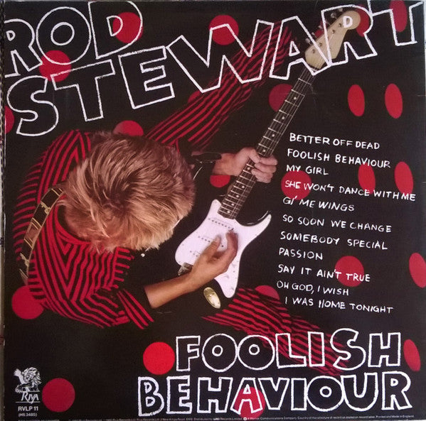 Rod Stewart : Foolish Behaviour (LP, Album, Orl)