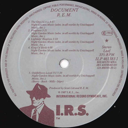 R.E.M. : Document (LP, Album, RE, RP)
