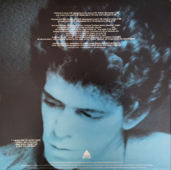 Lou Reed : Rock And Roll Heart (LP, Album)
