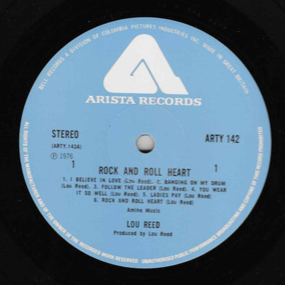 Lou Reed : Rock And Roll Heart (LP, Album)