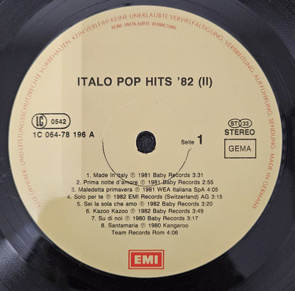 Various : Italo Pop Hits '82 - Folge 2 (LP, Comp)