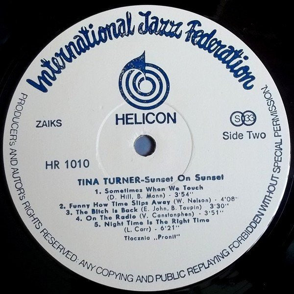 Tina Turner : Sunset On Sunset (LP, Comp)