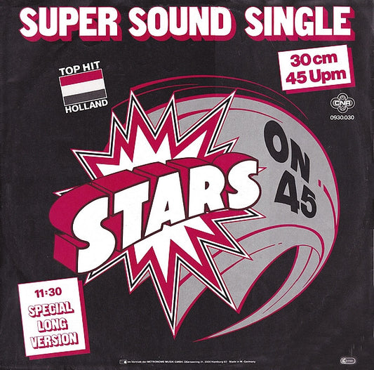 Stars On 45 : Stars On 45 (Special Long Version) (12", Maxi)