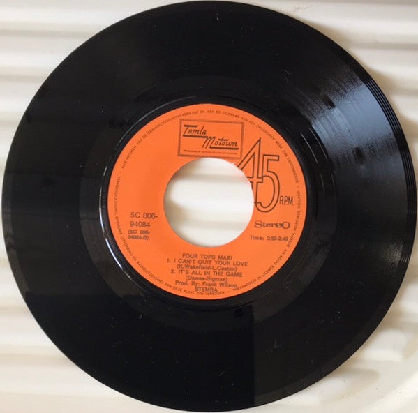 Four Tops : Simple Game (7", Maxi)