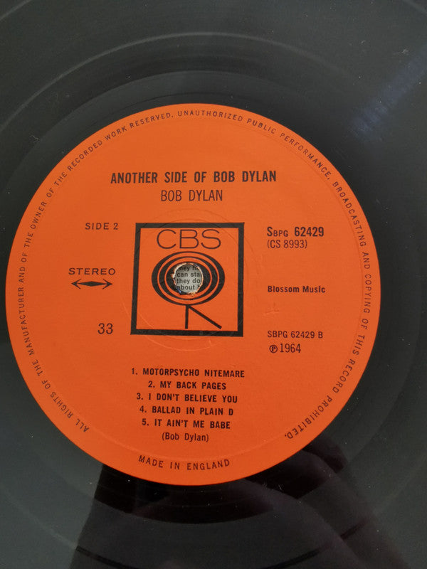 Bob Dylan : Another Side Of Bob Dylan (LP)
