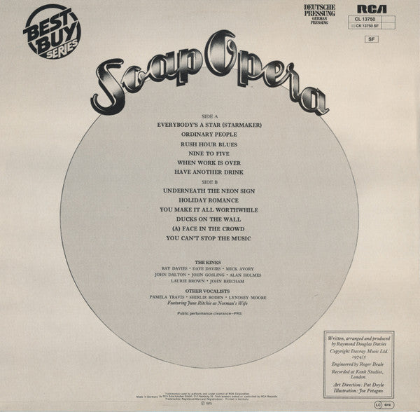 The Kinks : Soap Opera (LP, Album, RE)