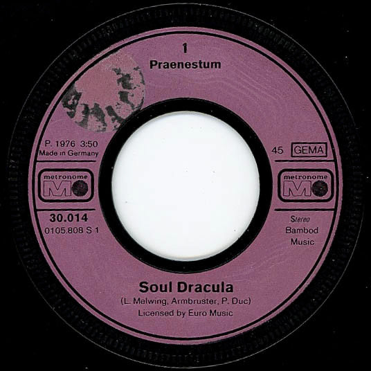 Praenestum 452 : Soul Dracula (7")