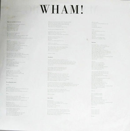 Wham! : Make It Big (LP, Album, RE)