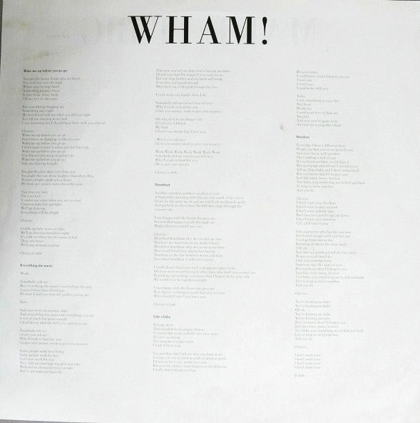 Wham! : Make It Big (LP, Album, RE)