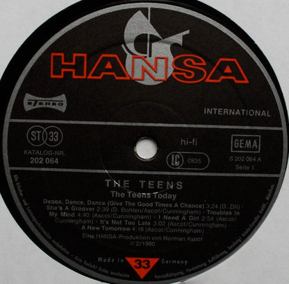 The Teens : The Teens Today (LP, Album)