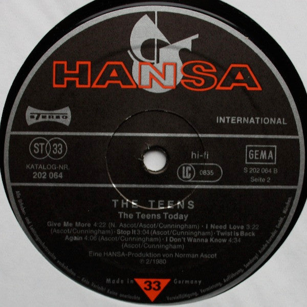 The Teens : The Teens Today (LP, Album)