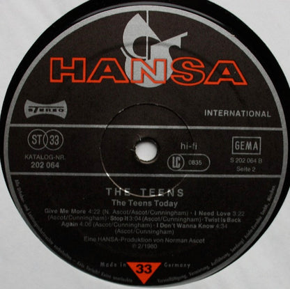 The Teens : The Teens Today (LP, Album)
