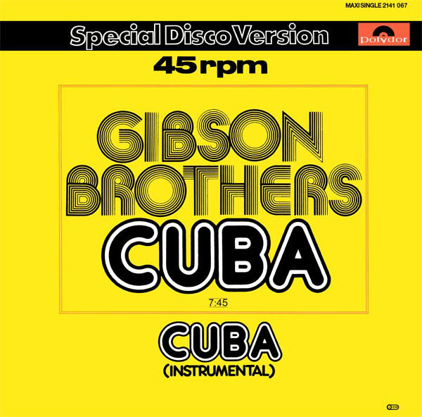 Gibson Brothers : Cuba (12", Maxi)