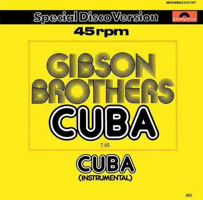 Gibson Brothers : Cuba (12", Maxi)