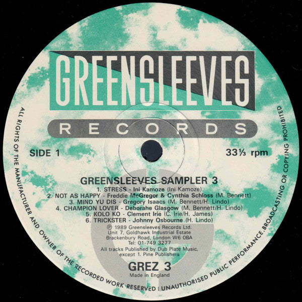 Various : Greensleeves Sampler 3 (LP, Smplr)