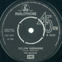 The Beatles : Yellow Submarine c/w Eleanor Rigby (7", Single, Mono, RE)
