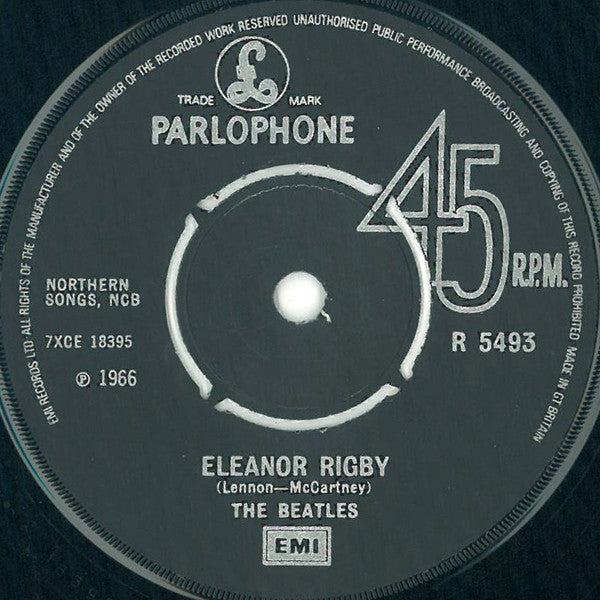 The Beatles : Yellow Submarine c/w Eleanor Rigby (7", Single, Mono, RE)