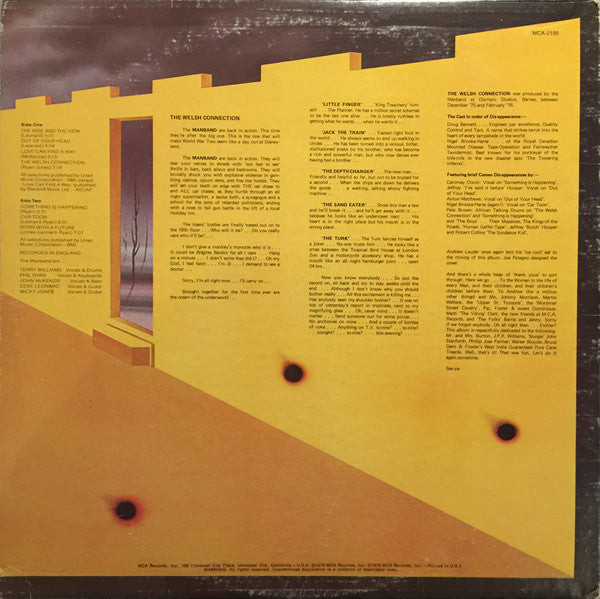 Man : The Welsh Connection (LP, Album, Glo)