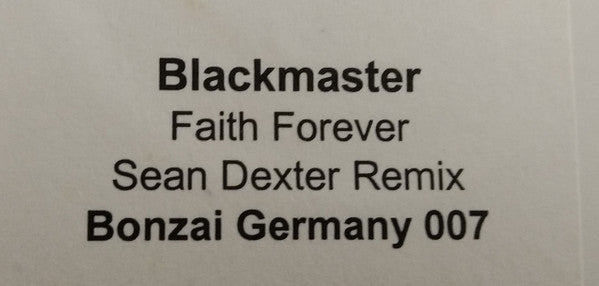 The Blackmaster : Faith Forever (12", Promo, W/Lbl)