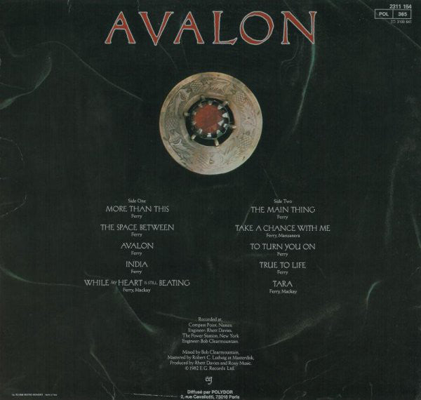 Roxy Music : Avalon (LP, Album)