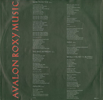 Roxy Music : Avalon (LP, Album)
