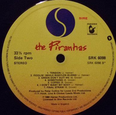 The Piranhas : The Piranhas (LP, Album)