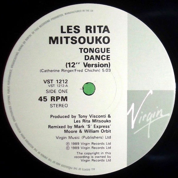 Les Rita Mitsouko : Tongue Dance (12")