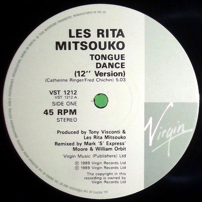 Les Rita Mitsouko : Tongue Dance (12")