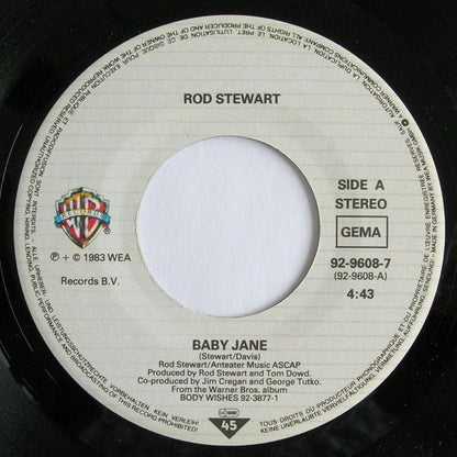 Rod Stewart : Baby Jane (7", Single, TEL)