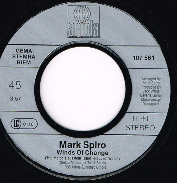 Mark Spiro : Winds Of Change (7", Single)