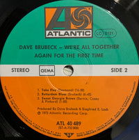 Dave Brubeck : We're All Together Again For The First Time (LP, Album, RP)