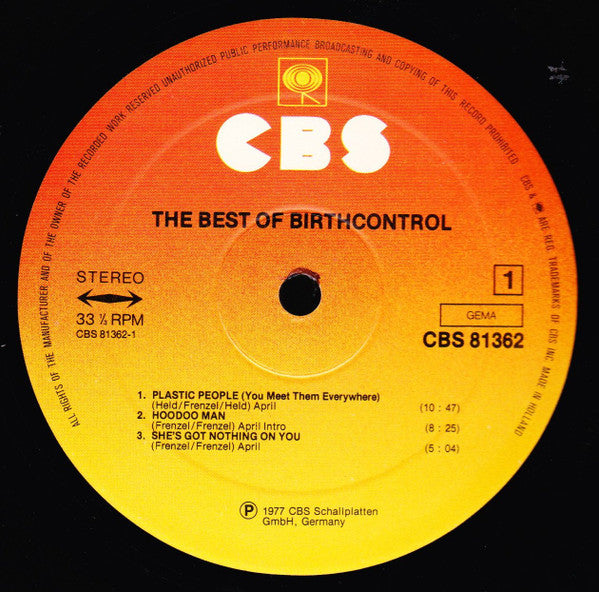Birth Control : The Best Of Birth Control (LP, Comp)