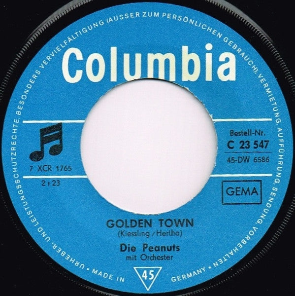 The Peanuts : Golden Town (7", Single)