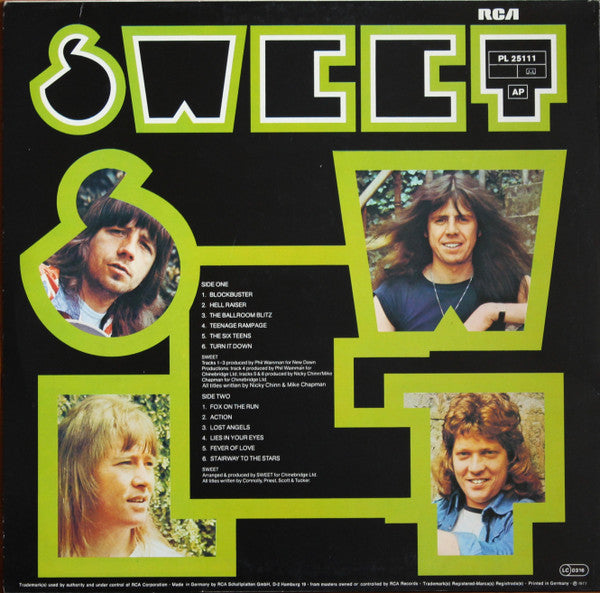 The Sweet : The Golden Greats (LP, Comp, RP, Bla)