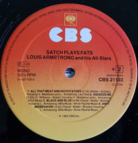 Louis Armstrong : Satch Plays Fats (LP, Mono, RE)