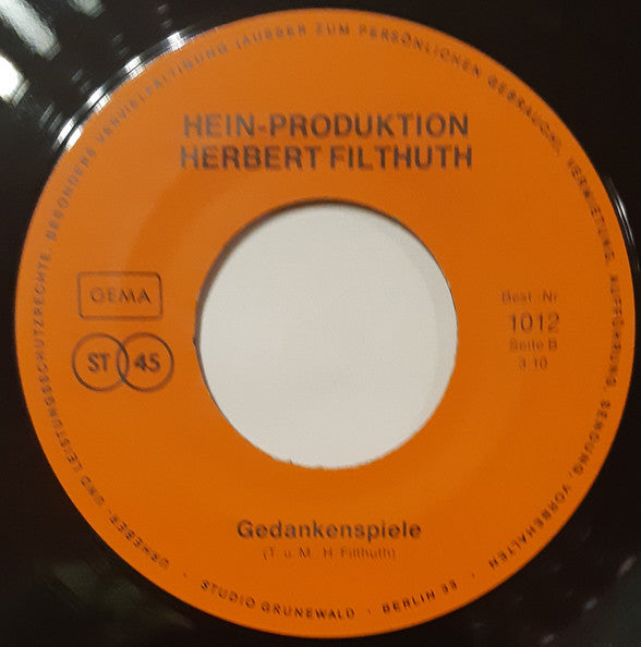 Herbert Filthuth : An Den Ufern Meiner Phantasie / Gedankenspiele (7", Single)