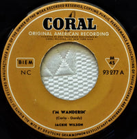 Jackie Wilson : I'm Wanderin' / It's Too Bad We Had To Say Goodbye (7", Single, Mono)
