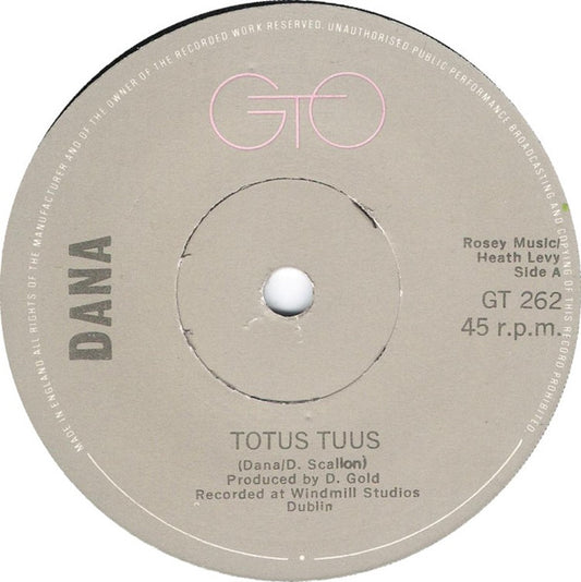 Dana (9) : Totus Tuus (7", Single, Gre)