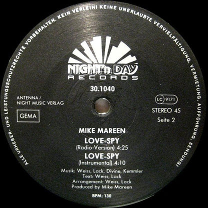Mike Mareen : Love-Spy (12")