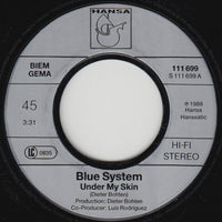 Blue System : Under My Skin (7", Single)