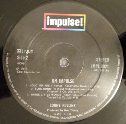 Sonny Rollins : On Impulse! (LP, Album, RE)