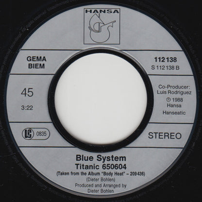 Blue System : Love Suite (Remix '89) (7", Single)