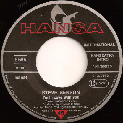 Steve Benson : Don't Throw My Love Away (7", Single)