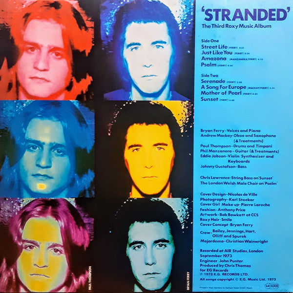 Roxy Music : Stranded (LP, Album, RE, Gat)