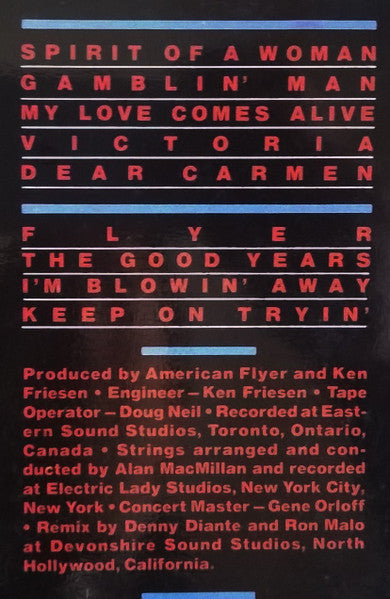 American Flyer : Spirit Of A Woman (LP, Album)