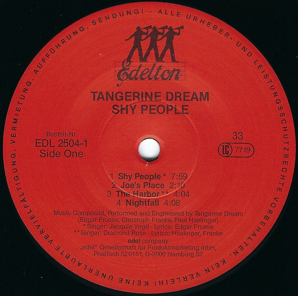 Tangerine Dream : Shy People (LP, Album)